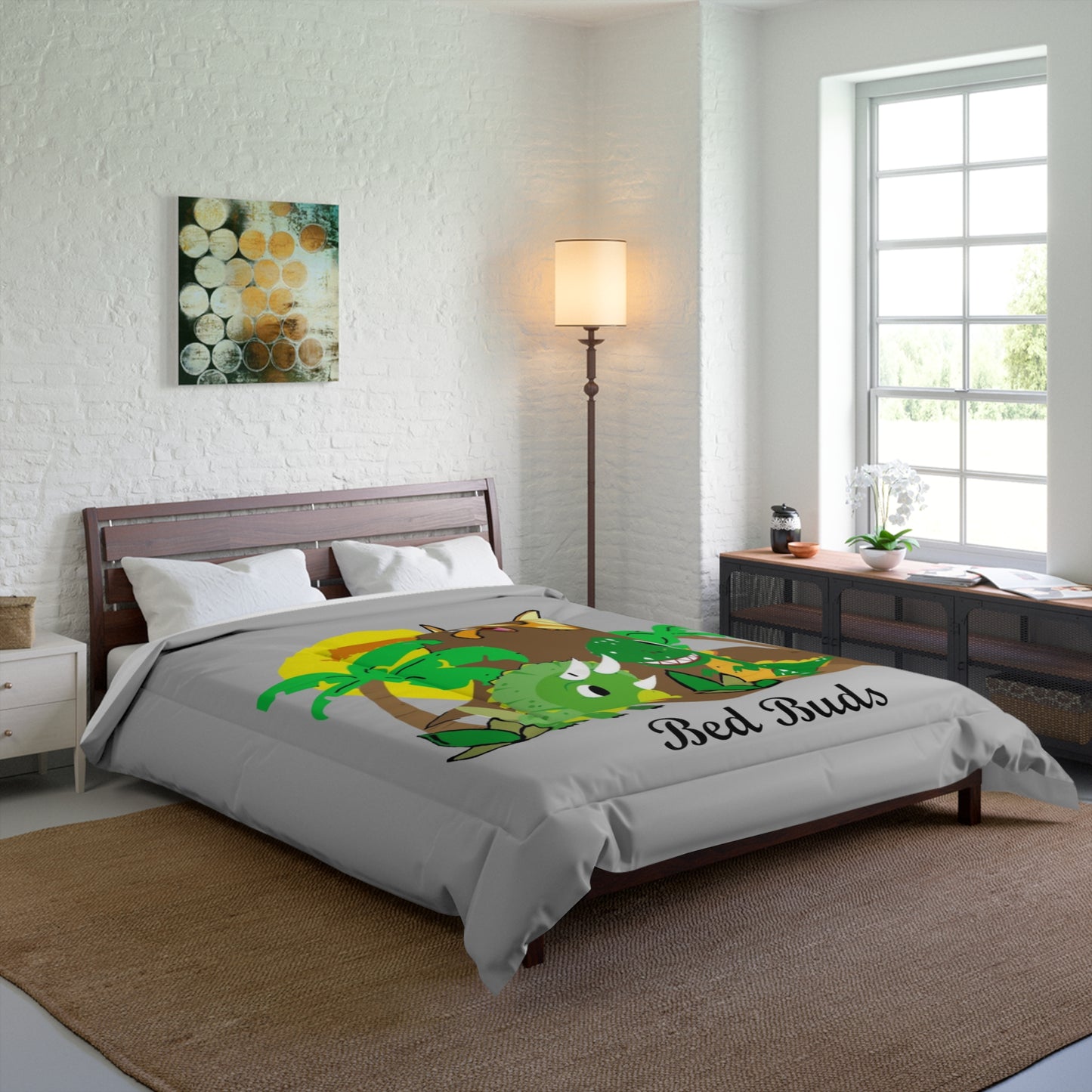 Bed Buds Grey Comforter