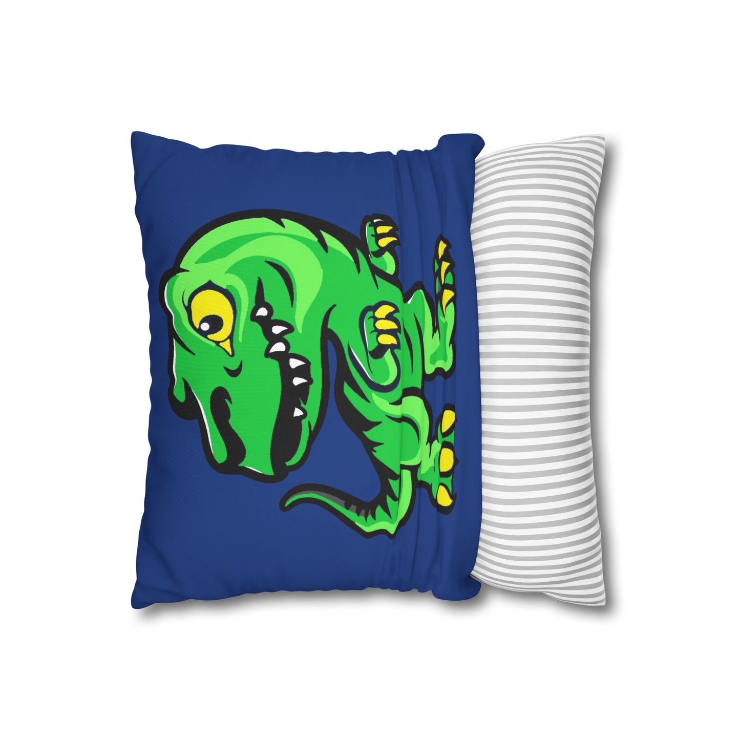 Dinosaur Blue Polyester Pillowcase