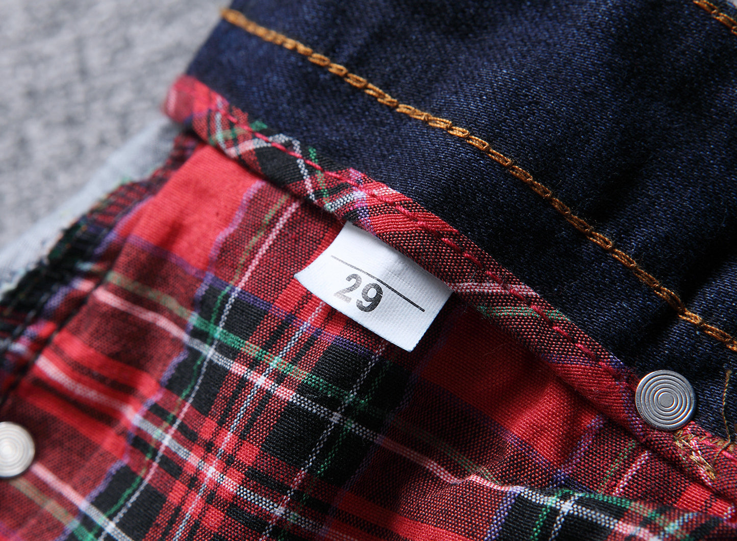 Straight Fit Patch Jeans
