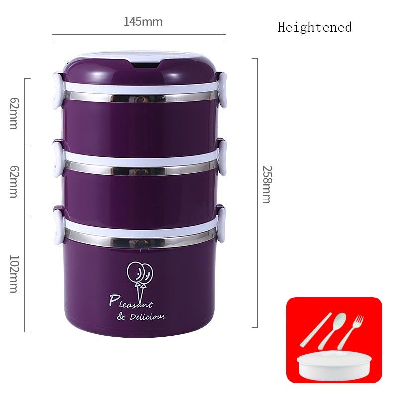 Portable Large Capacity Stainless Steel Insulated Lunch Box