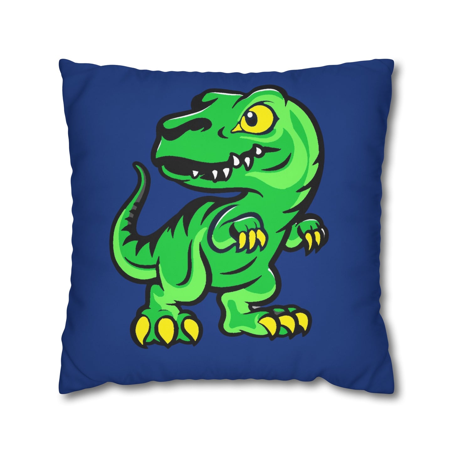 Dinosaur Blue Polyester Pillowcase