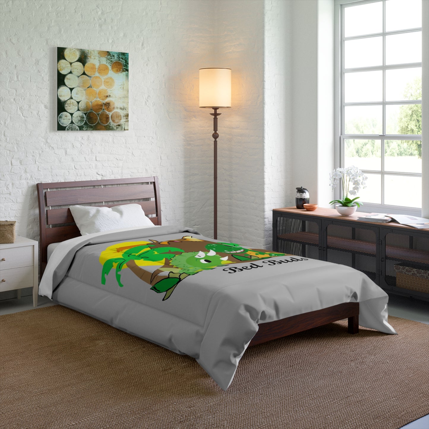 Bed Buds Grey Comforter