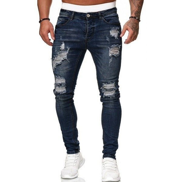 Ripped White Slim Denim Jeans