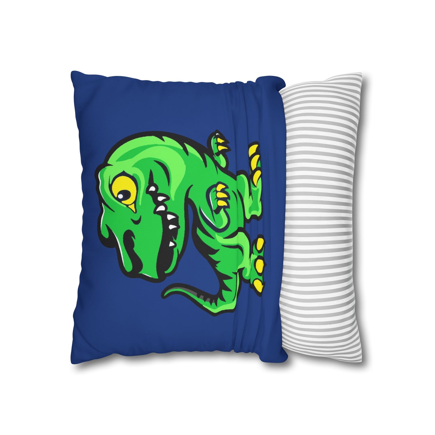 Dinosaur Blue Polyester Pillowcase