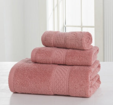 Cotton soft double-sided thick towel-set