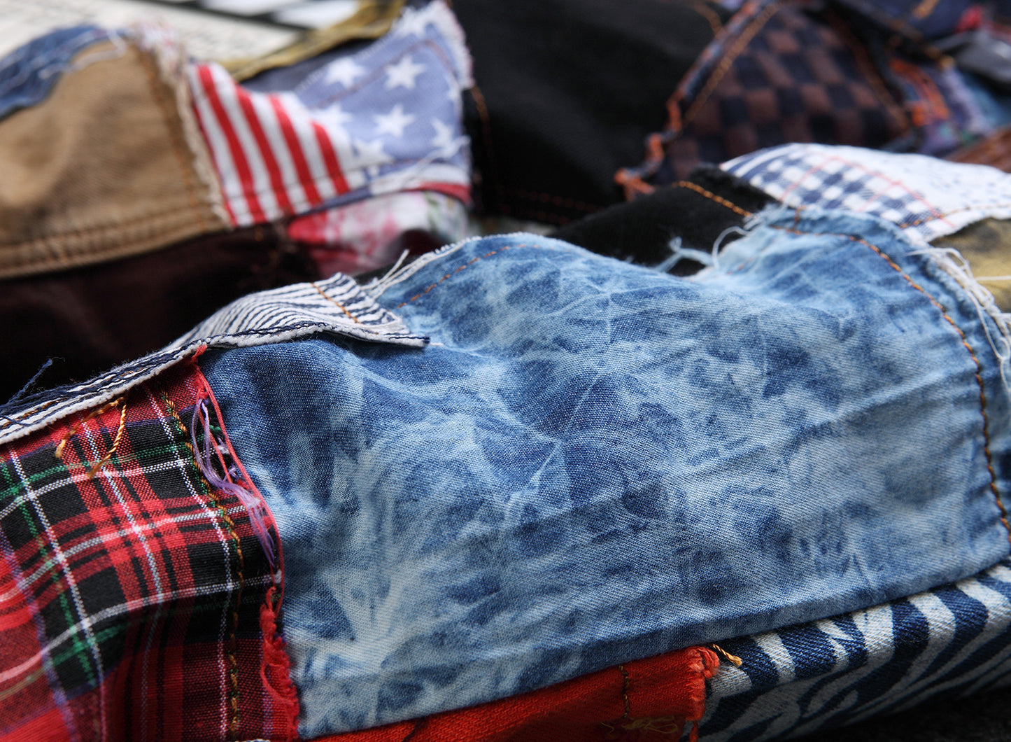 Straight Fit Patch Jeans