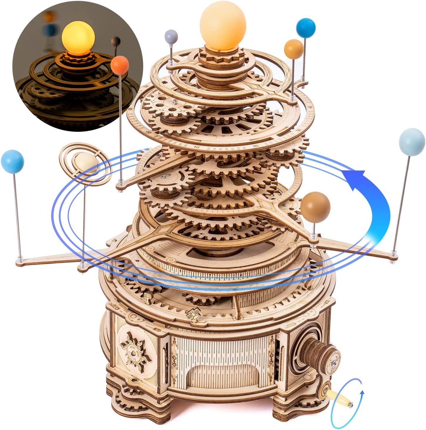 Robotime ROKR Rotatable Mechanical Orrery 3D Wooden Puzzle