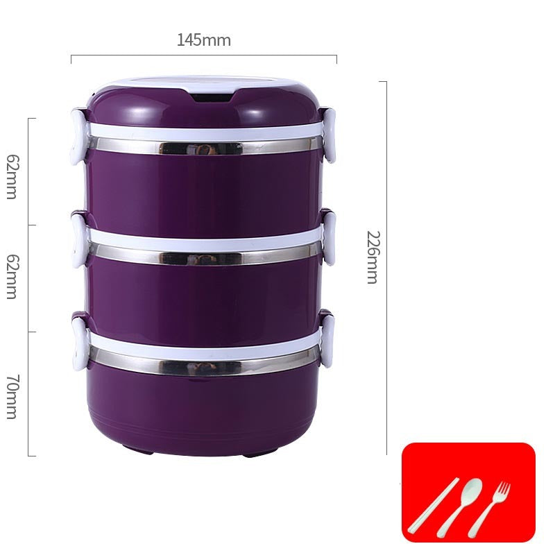 Portable Large Capacity Stainless Steel Insulated Lunch Box
