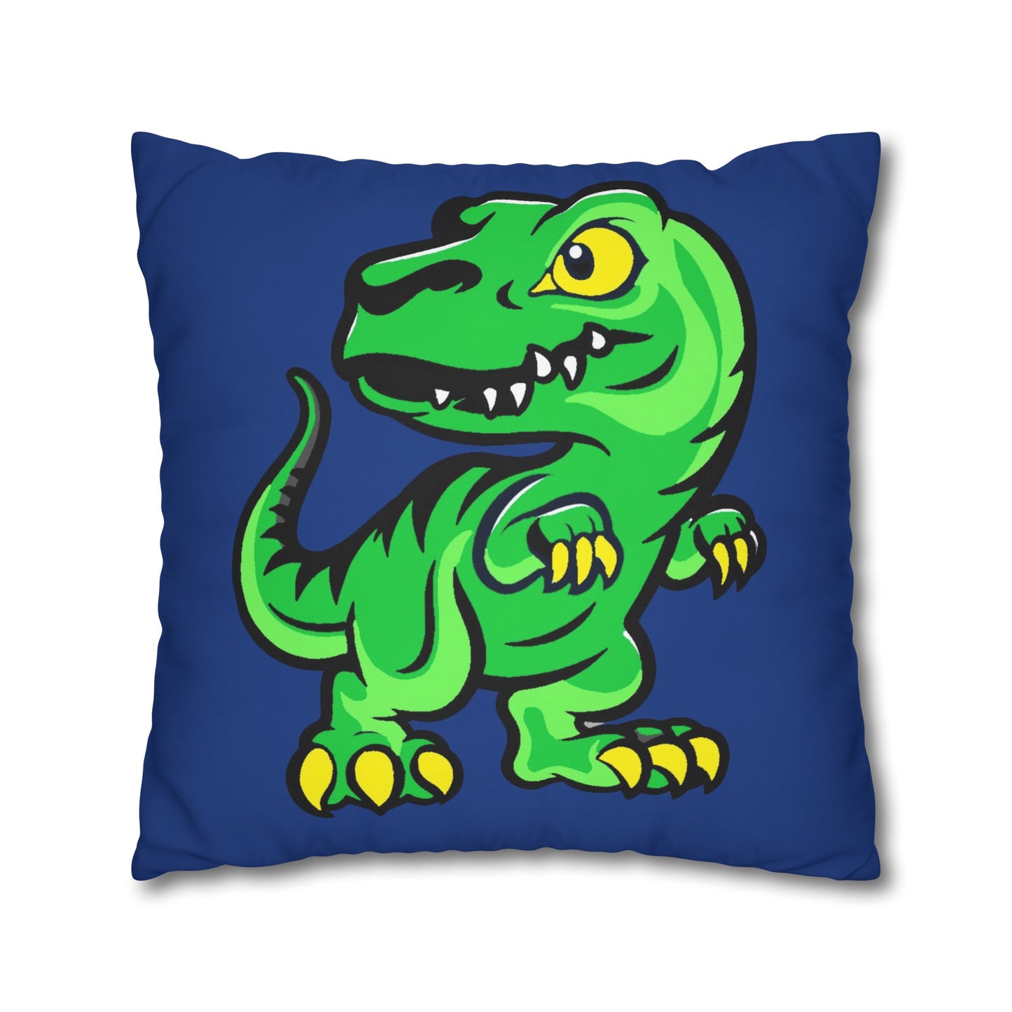 Dinosaur Blue Polyester Pillowcase