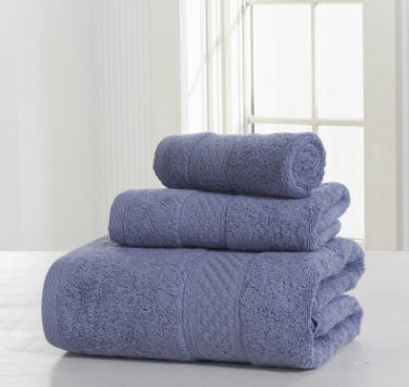 Cotton soft double-sided thick towel-set