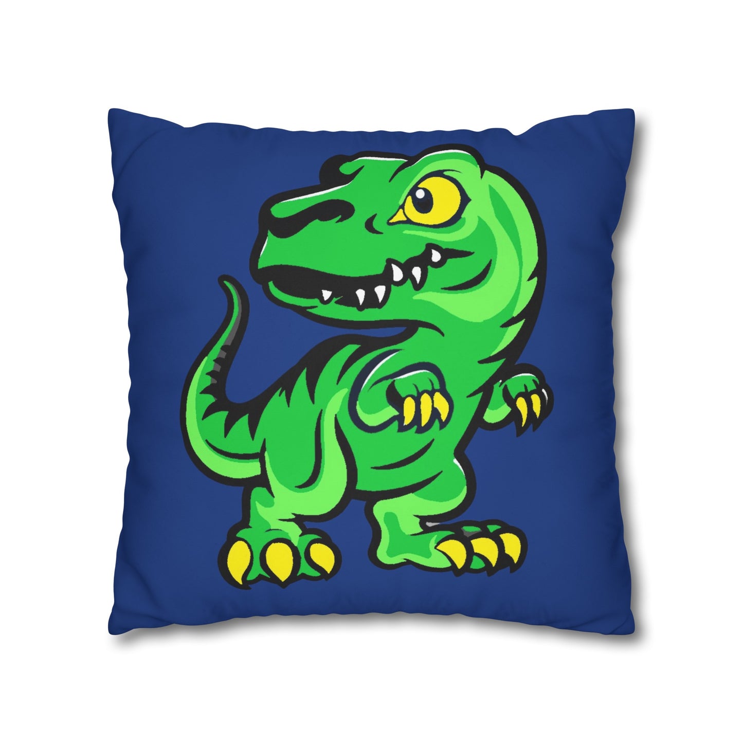 Dinosaur Blue Polyester Pillowcase