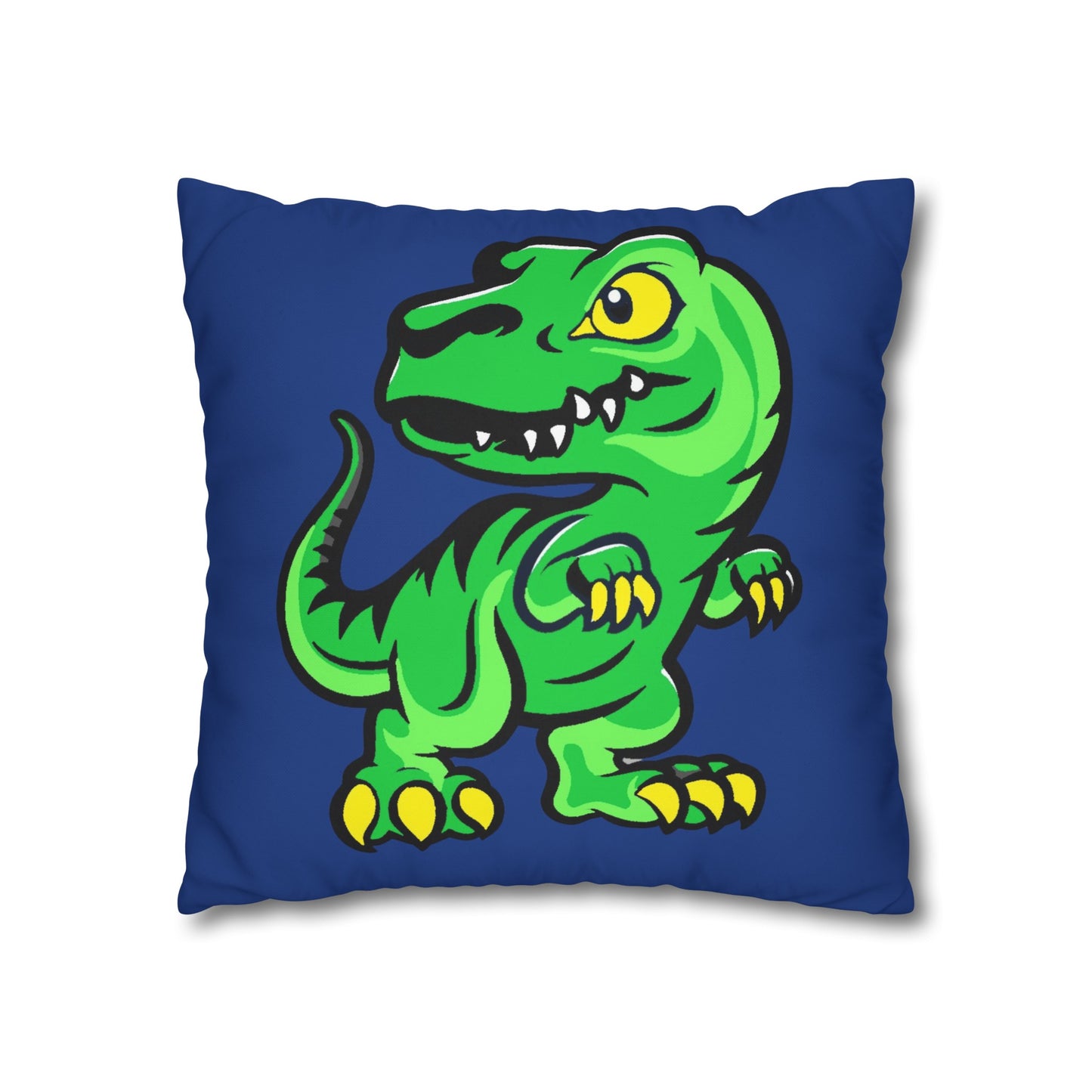 Dinosaur Blue Polyester Pillowcase