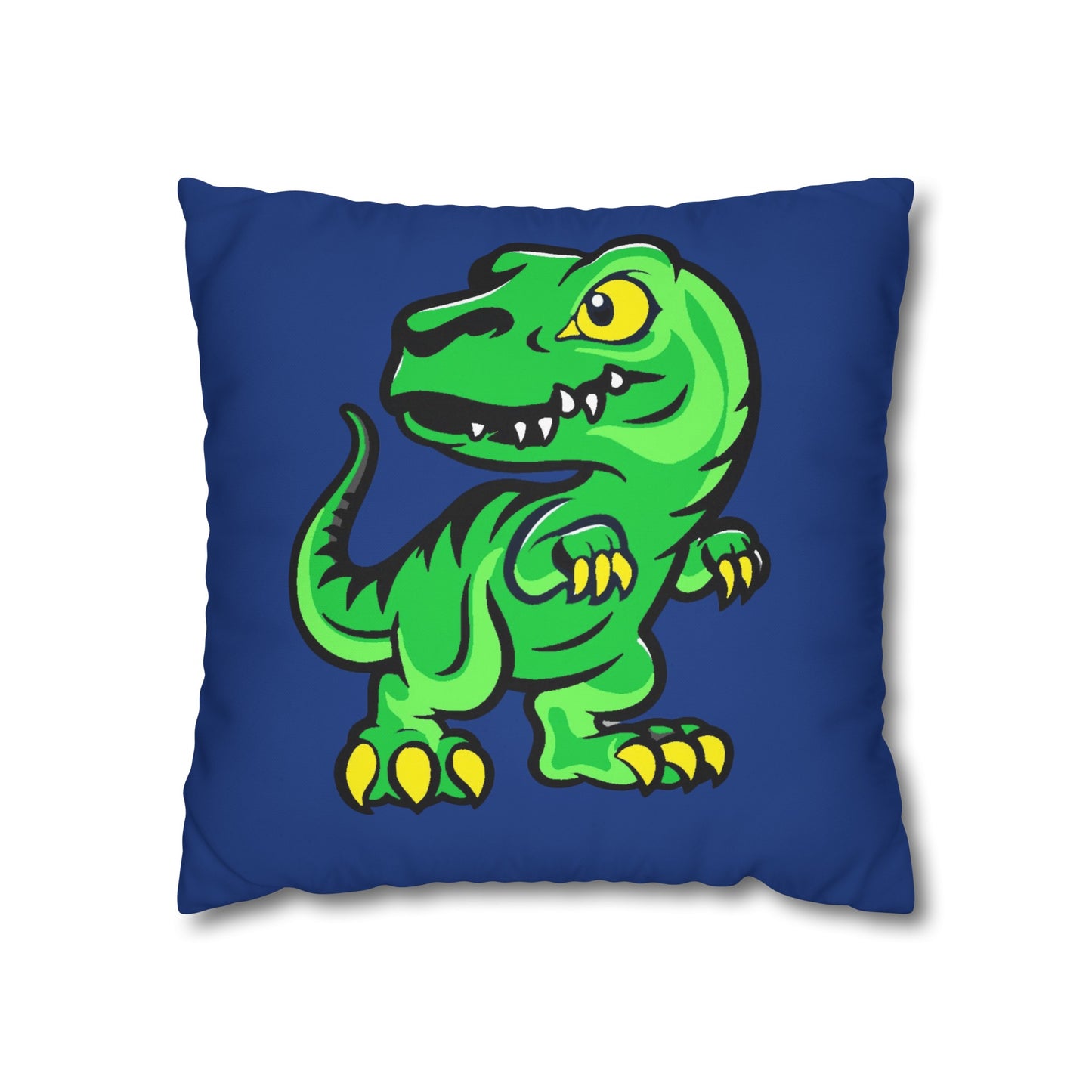 Dinosaur Blue Polyester Pillowcase