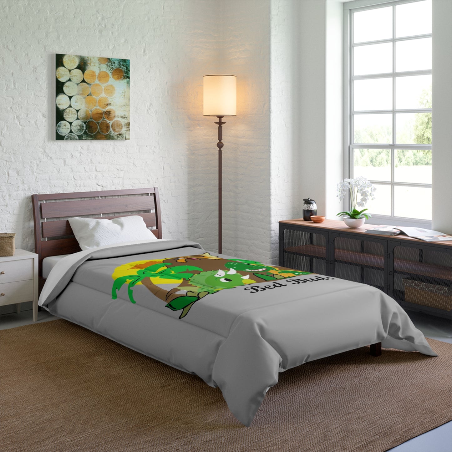 Bed Buds Grey Comforter