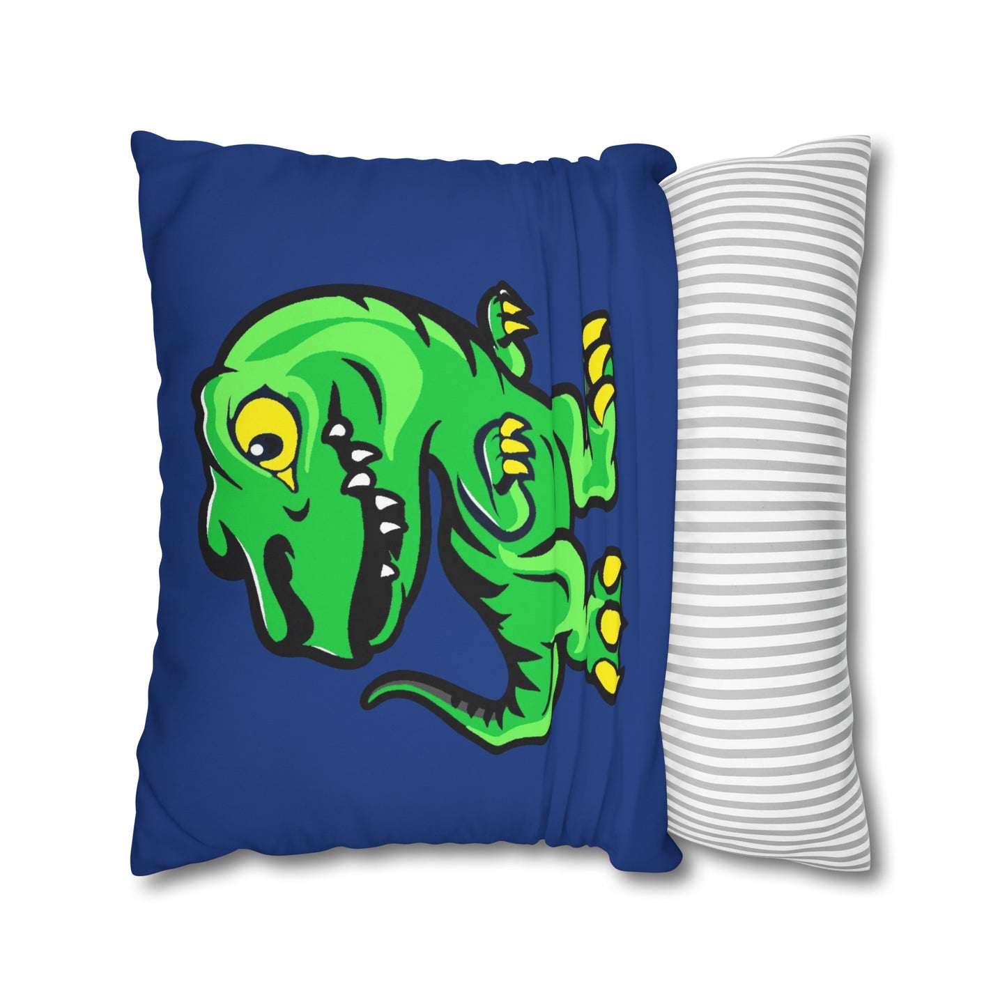 Dinosaur Blue Polyester Pillowcase