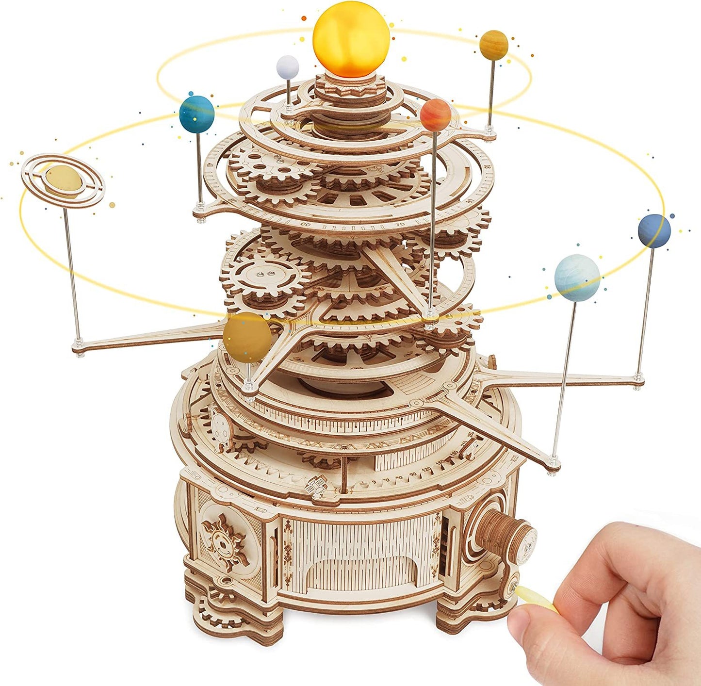 Robotime ROKR Rotatable Mechanical Orrery 3D Wooden Puzzle
