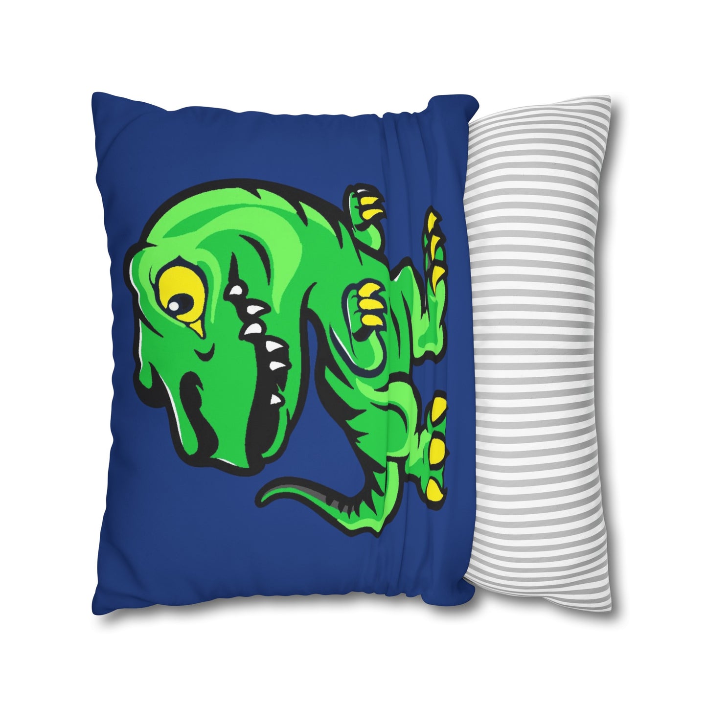 Dinosaur Blue Polyester Pillowcase