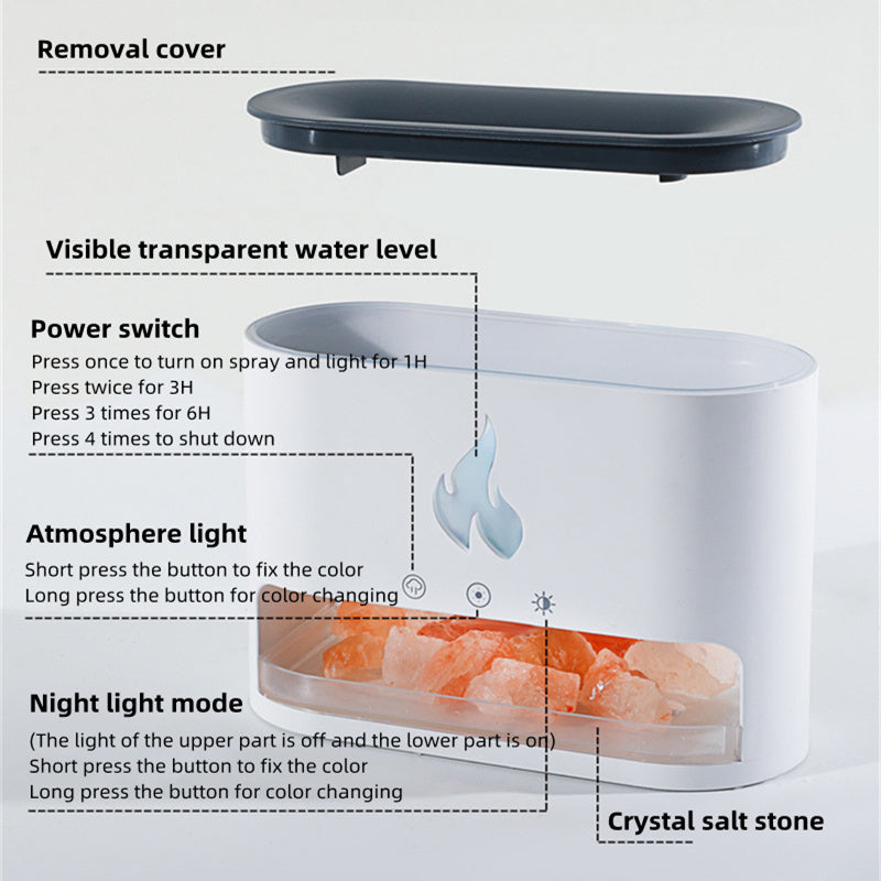 New Flame Humidifier Aromatherapy Machine
