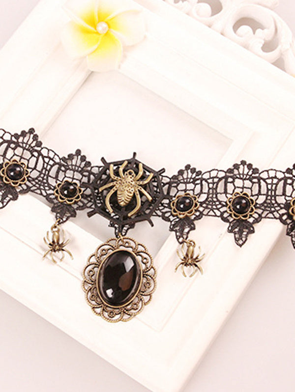 Lace Spider Necklace