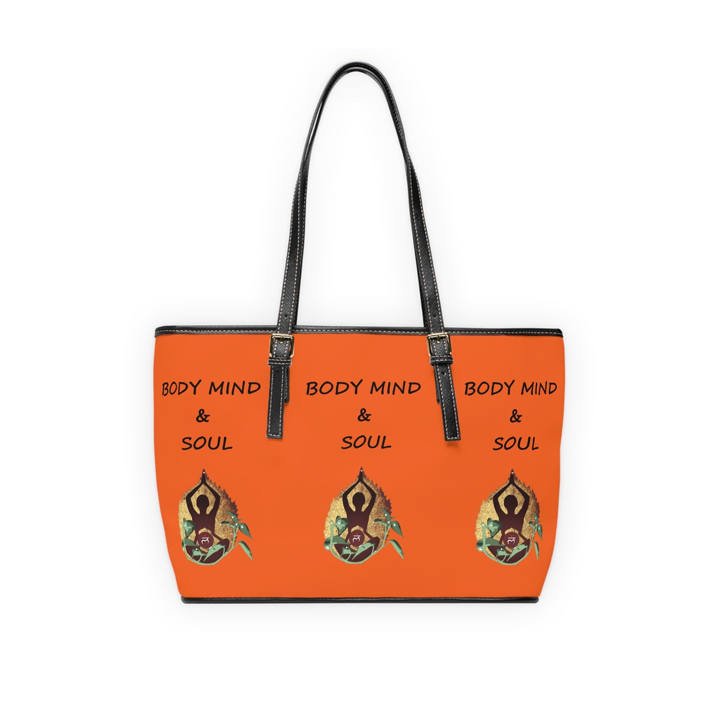 Orange Color PU Leather Shoulder Bag