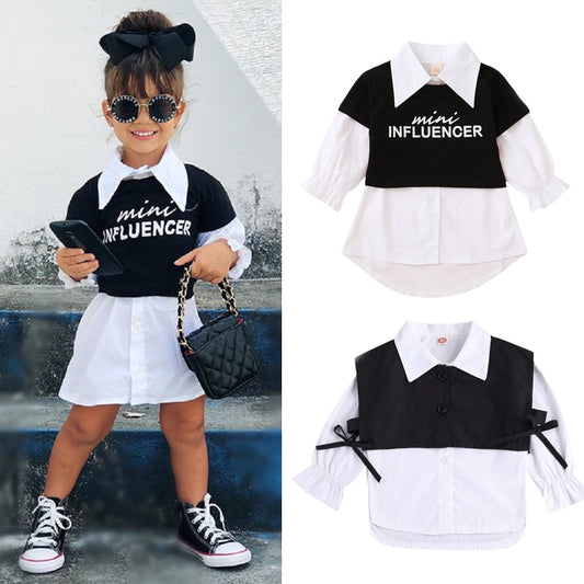 Autumn Girls Button Up Dress