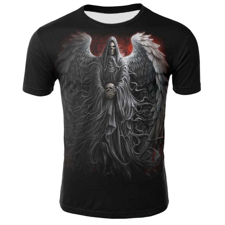 Skull 3d Digital Print T-shirt