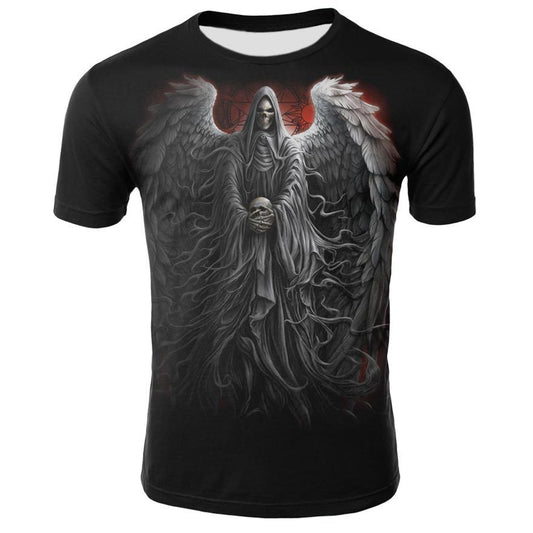 Skull 3d Digital Print T-shirt