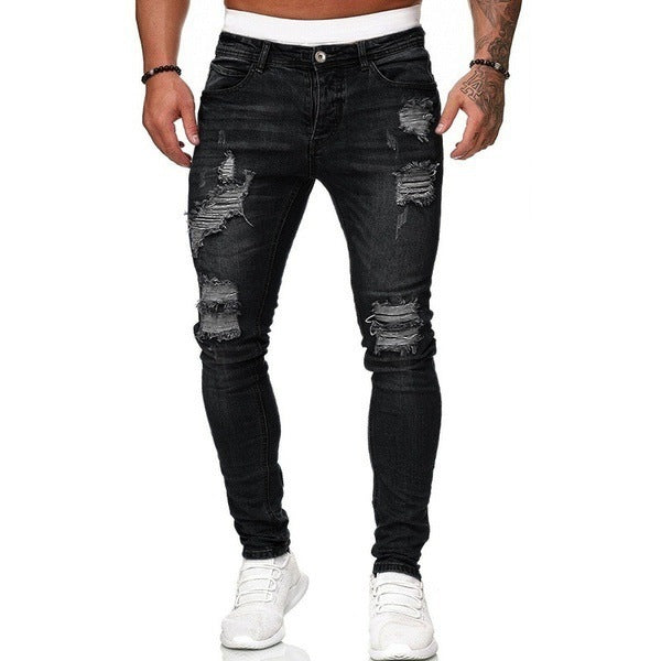 Ripped White Slim Denim Jeans