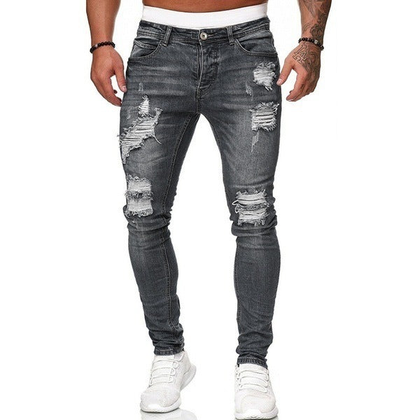 Ripped White Slim Denim Jeans