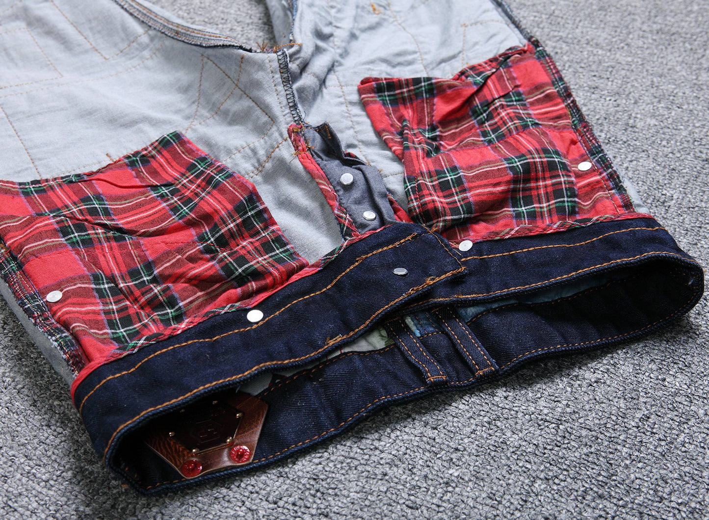 Straight Fit Patch Jeans