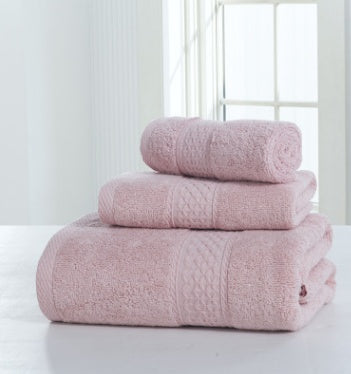 Cotton soft double-sided thick towel-set
