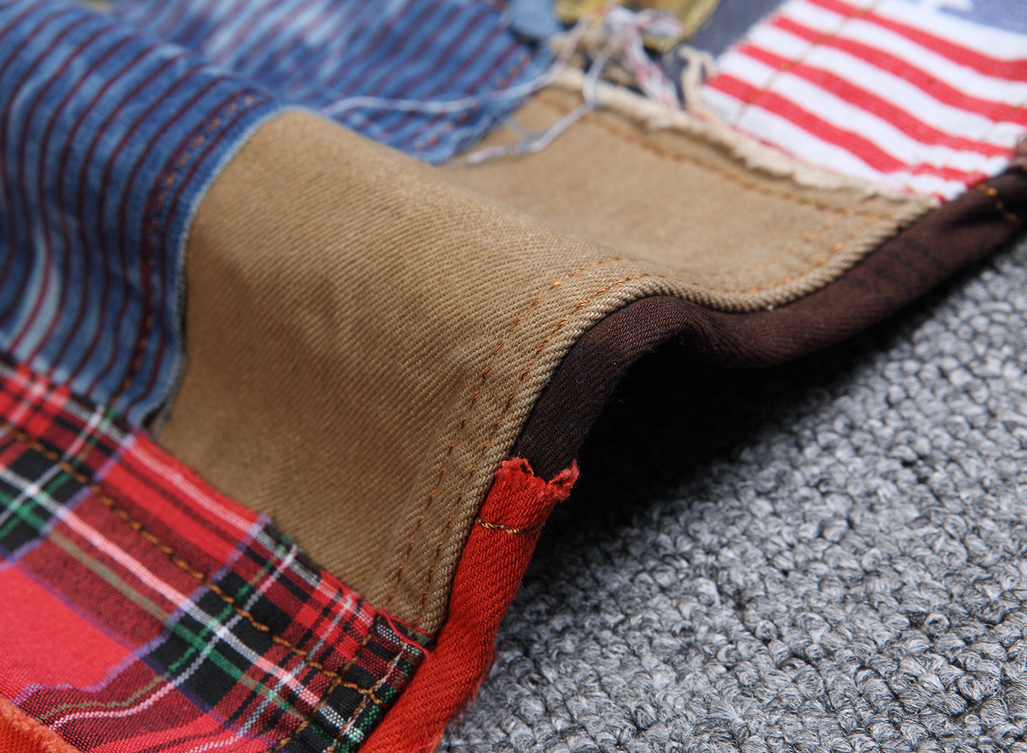 Straight Fit Patch Jeans