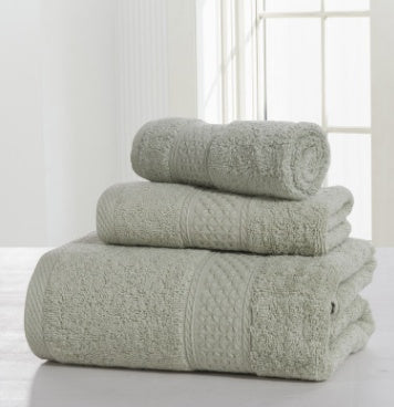 Cotton soft double-sided thick towel-set