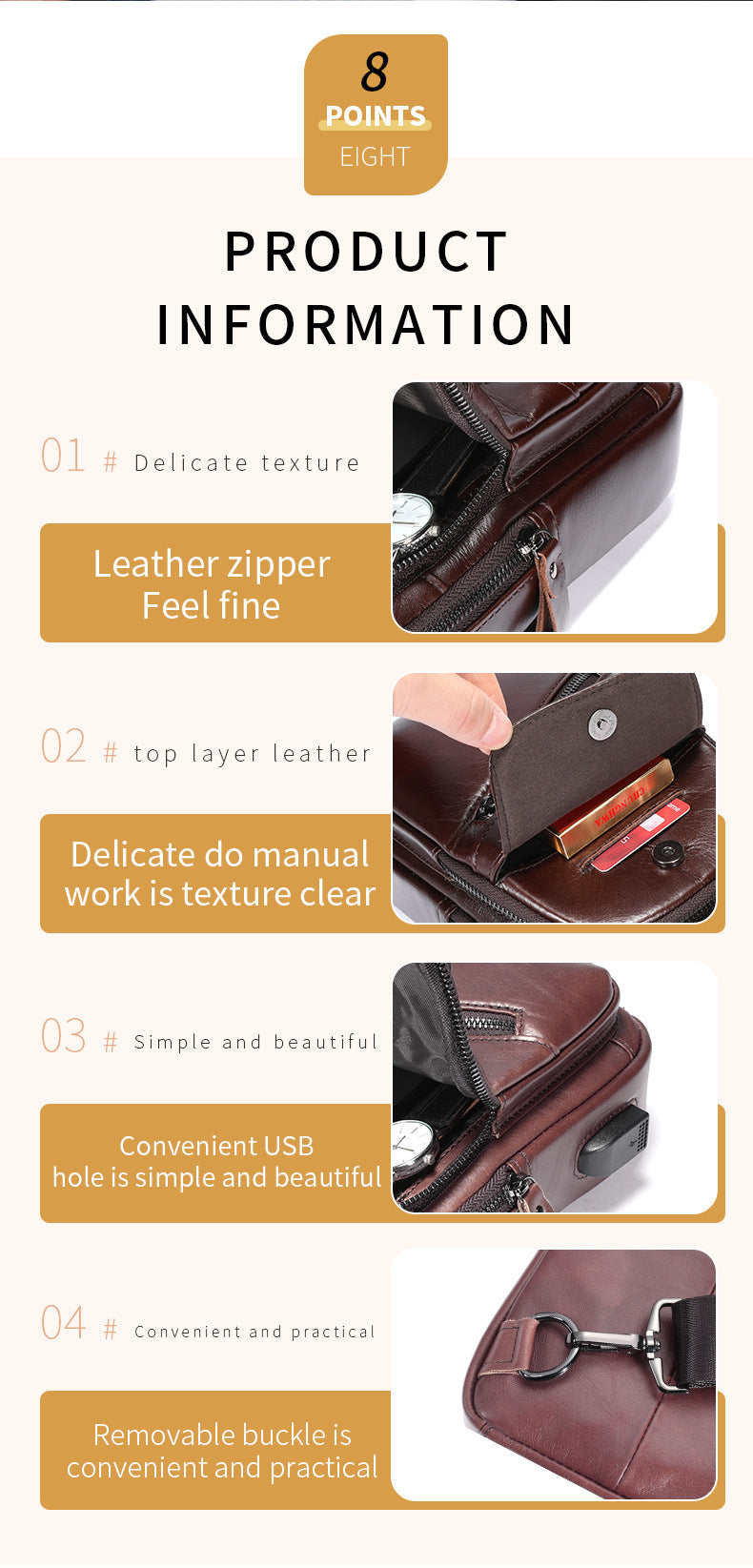 Bull Captain High-grade Large-capacity Genuine Leather Men's Shoulder Crossbody
