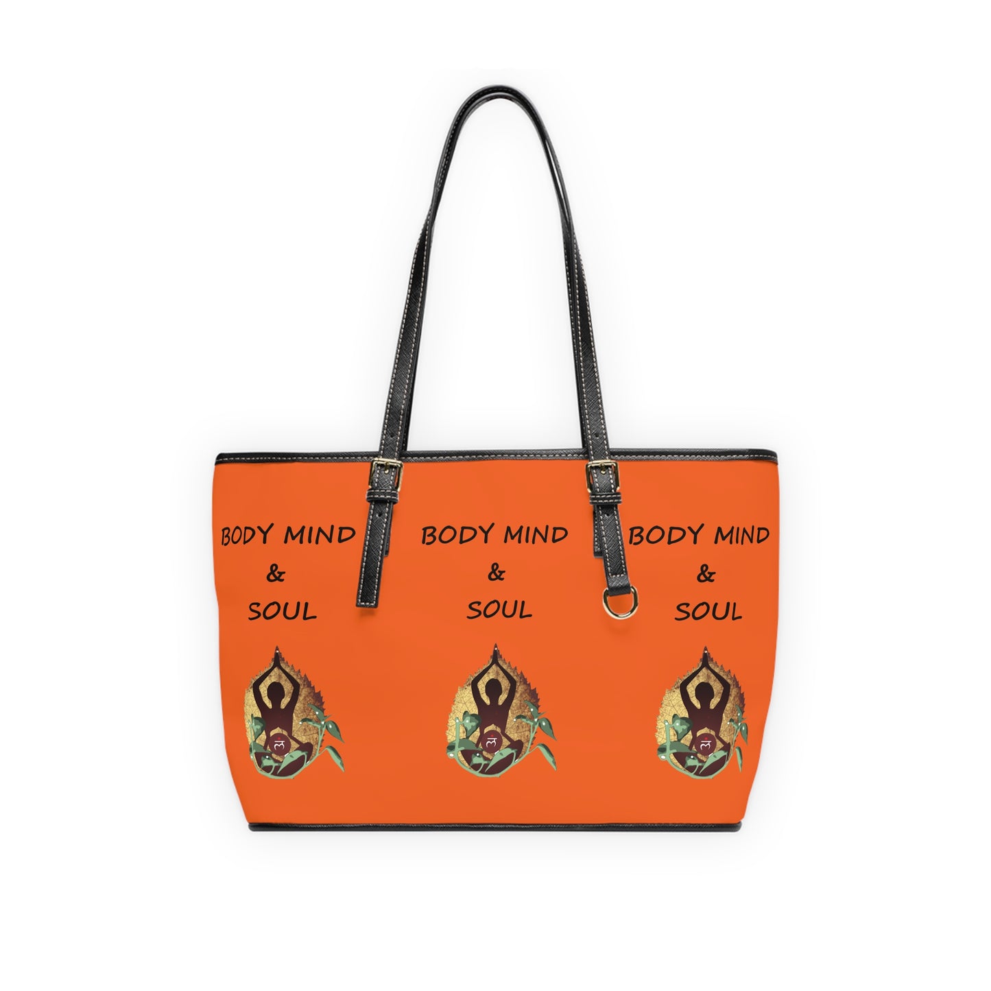 Orange Color PU Leather Shoulder Bag