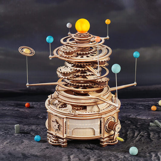 Robotime ROKR Rotatable Mechanical Orrery 3D Wooden Puzzle