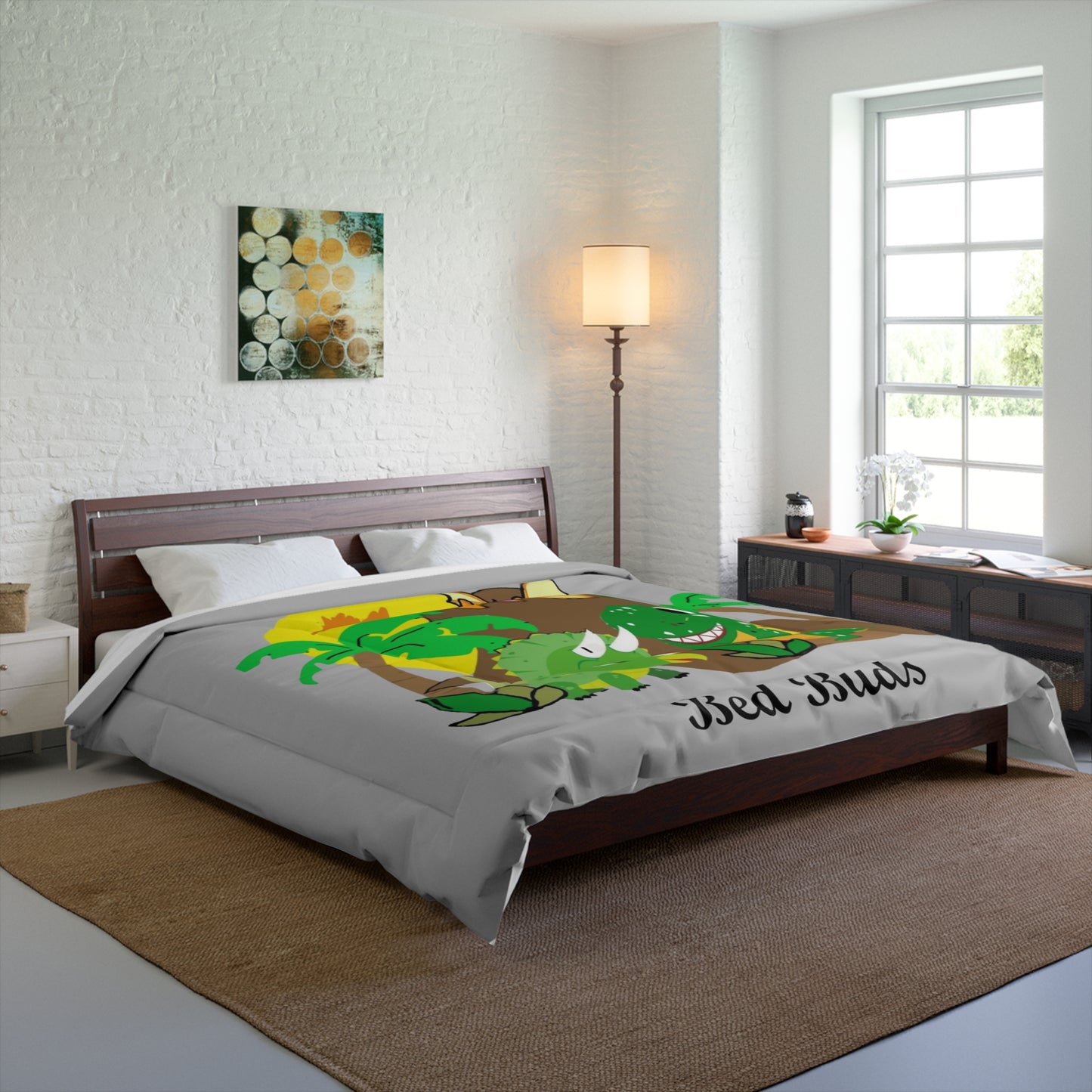 Bed Buds Grey Comforter