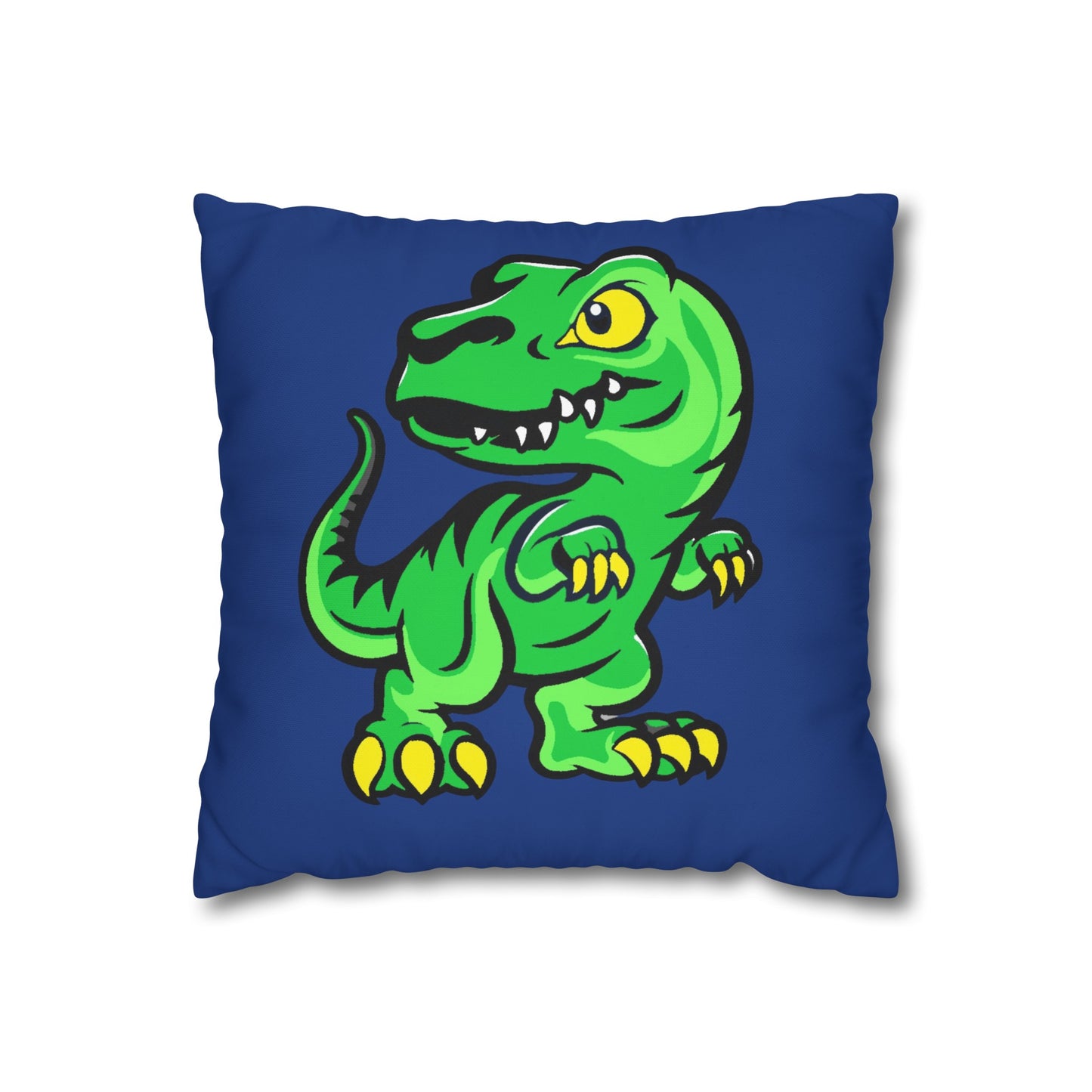 Dinosaur Blue Polyester Pillowcase