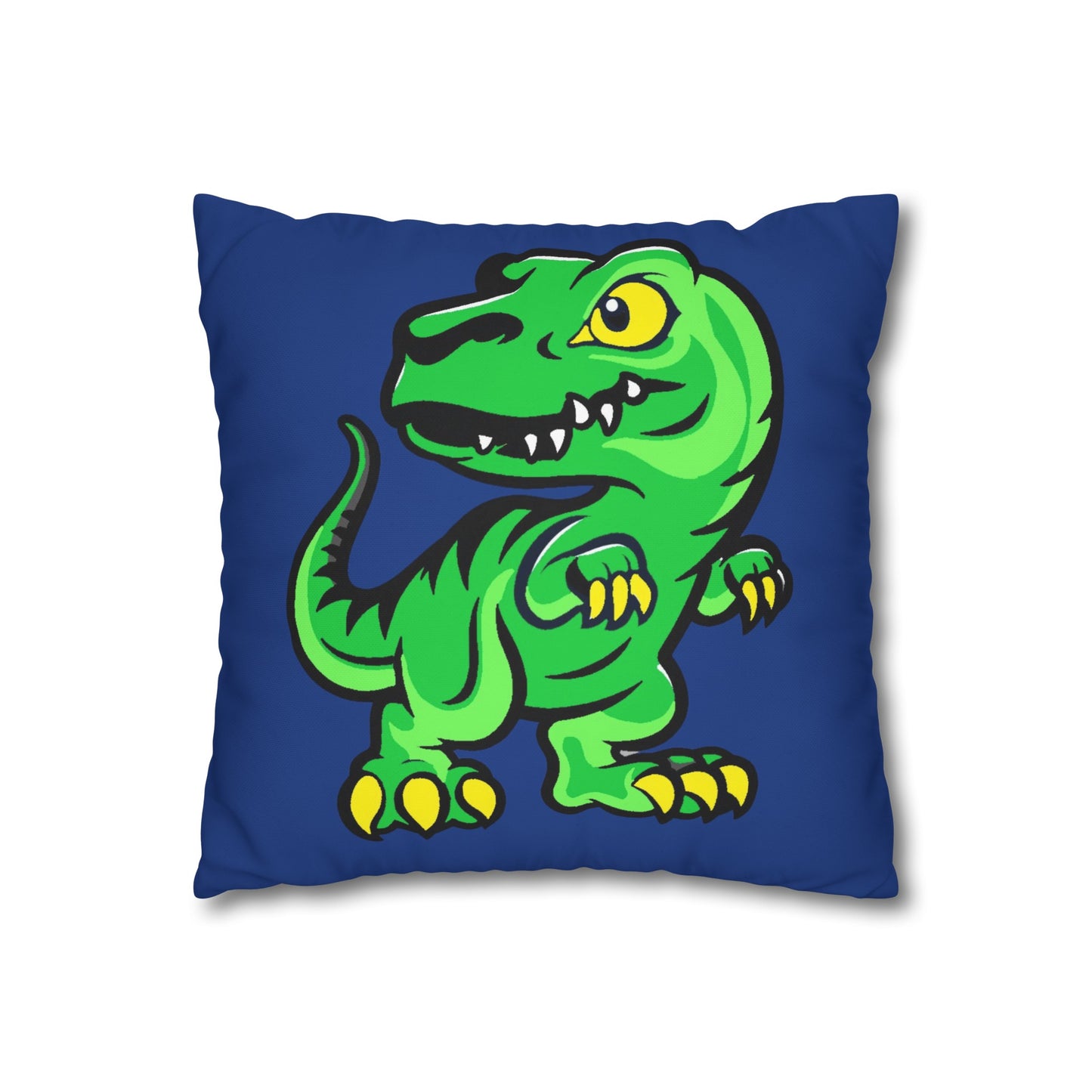 Dinosaur Blue Polyester Pillowcase