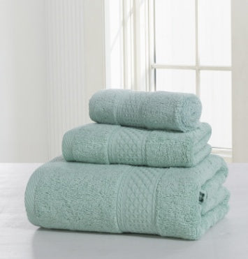 Cotton soft double-sided thick towel-set