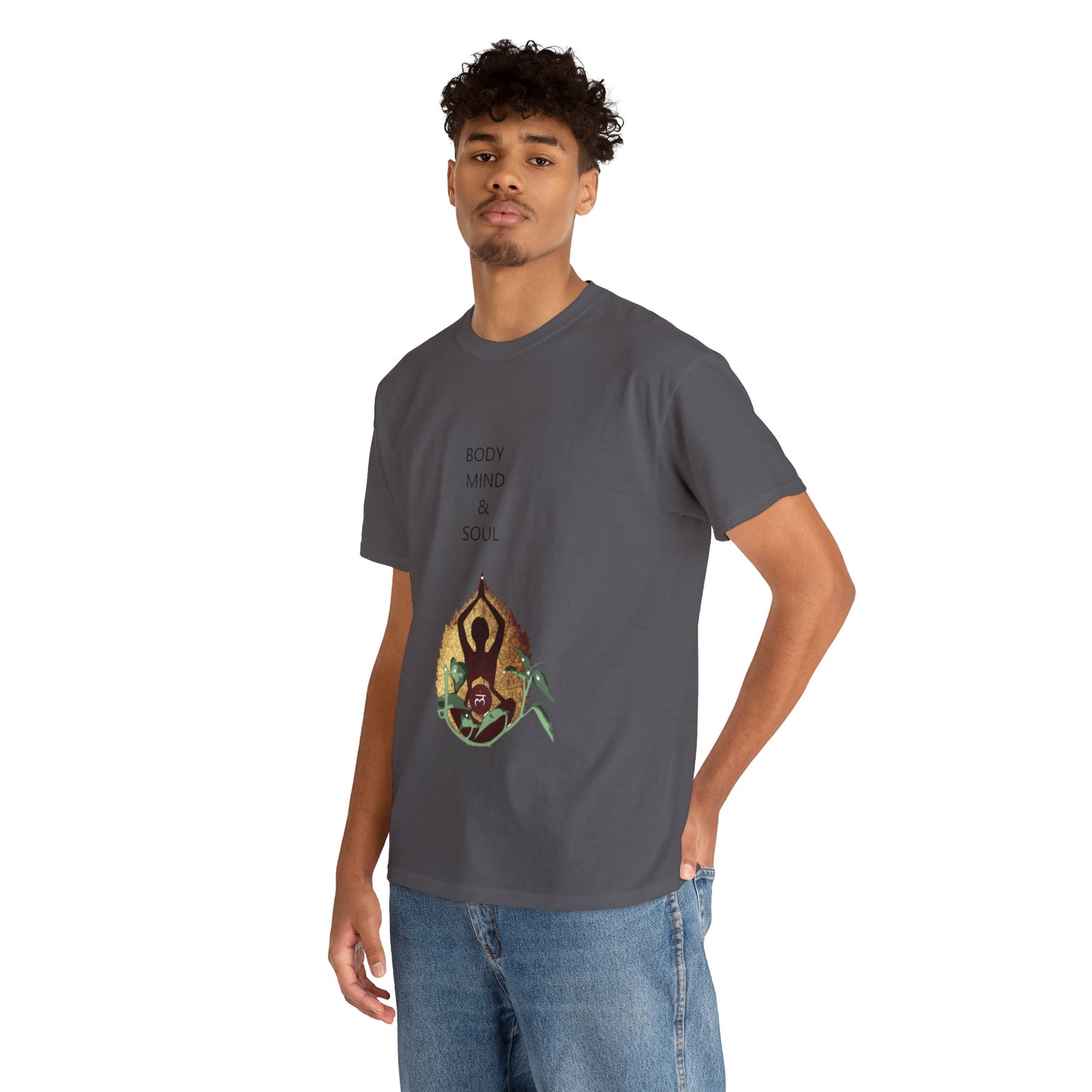 "Body Mind & Soul" Unisex Heavy Cotton Tee