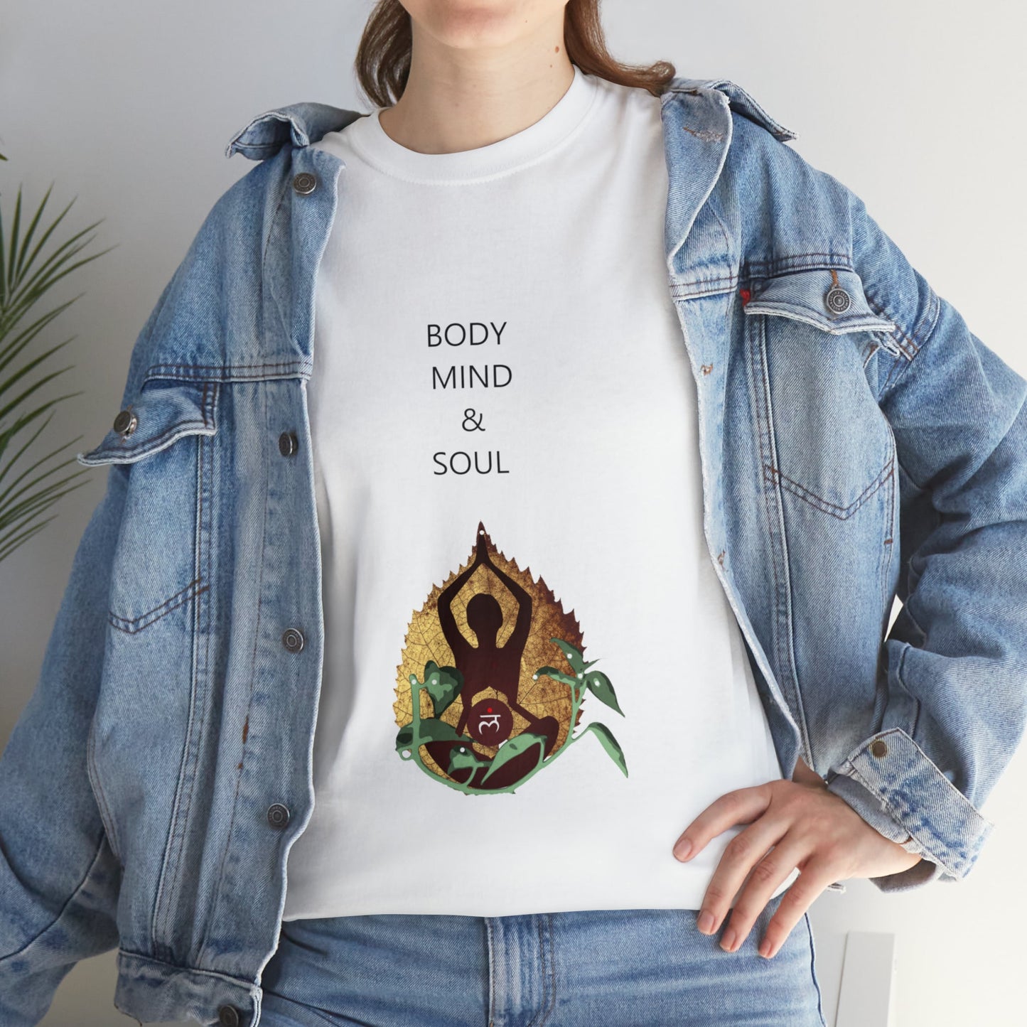 "Body Mind & Soul" Unisex Heavy Cotton Tee