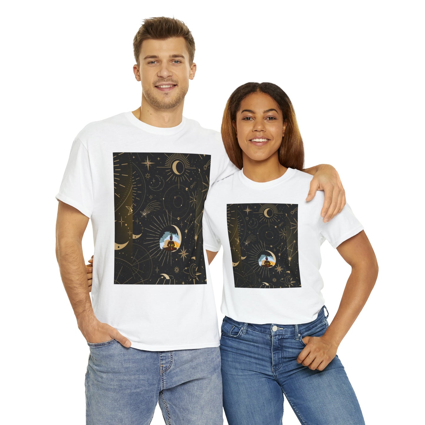 Starry Night Unisex Heavy Cotton Tee