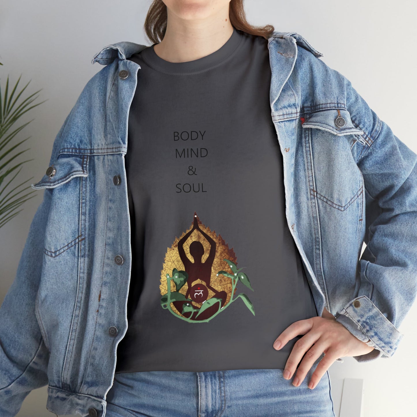 "Body Mind & Soul" Unisex Heavy Cotton Tee
