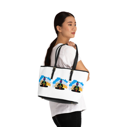 White PU Leather Shoulder Bag