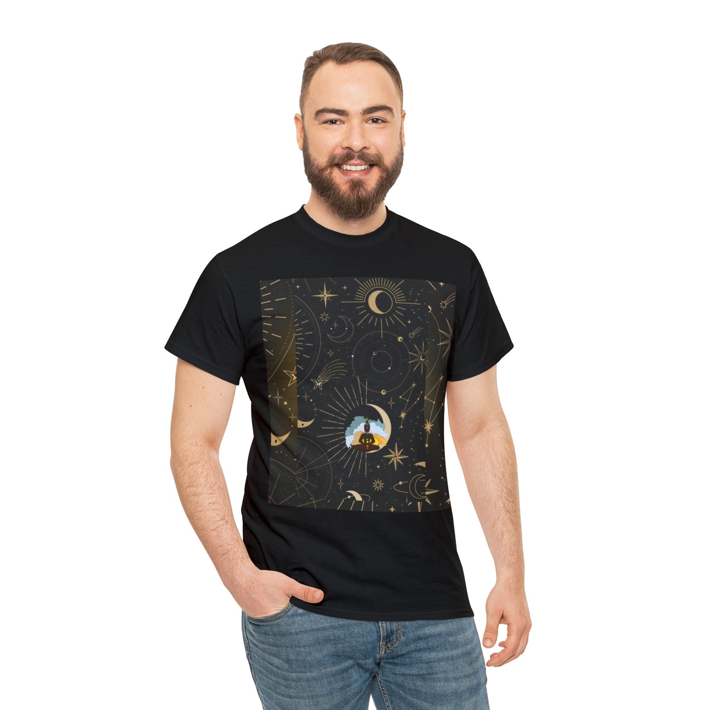 Starry Night Unisex Heavy Cotton Tee