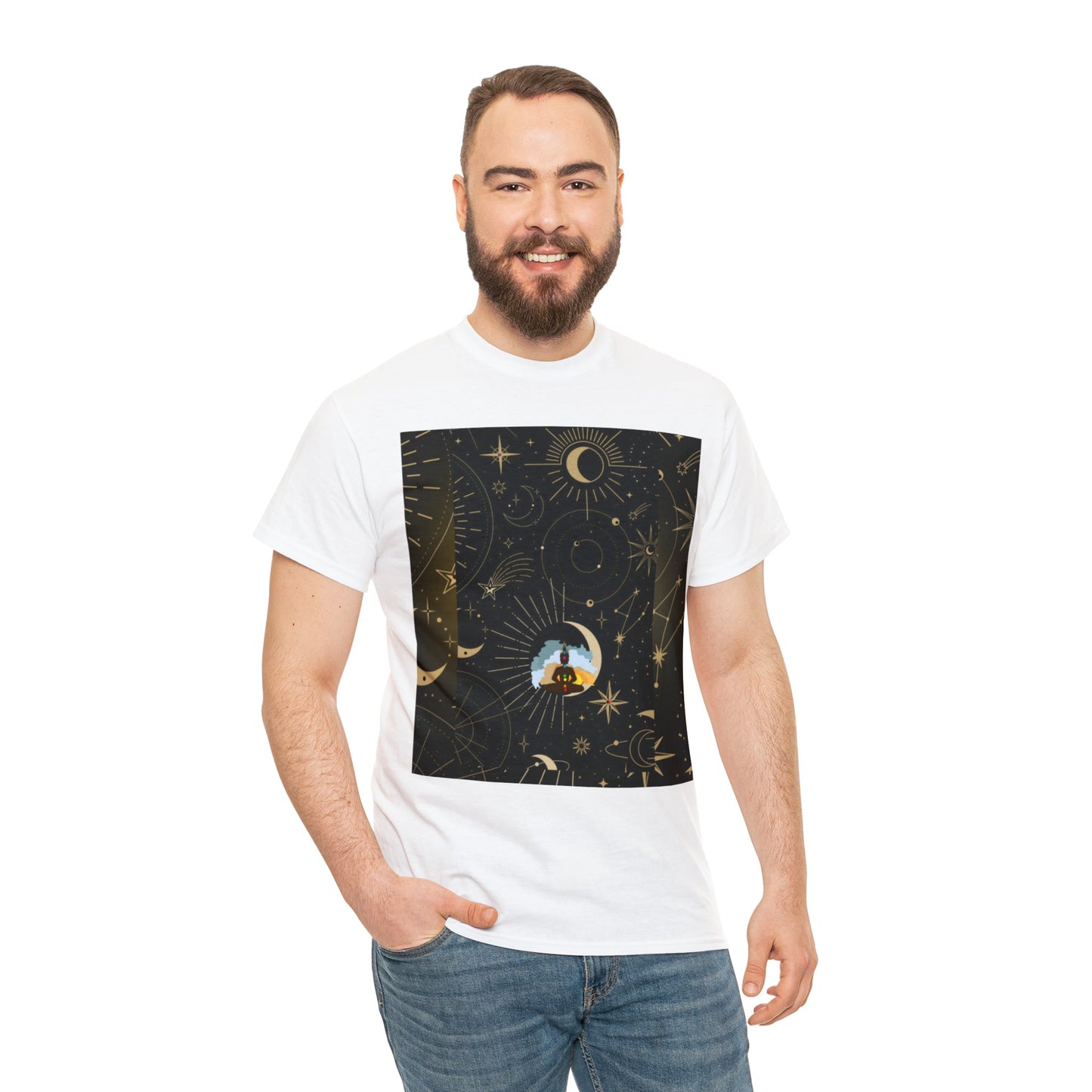 Starry Night Unisex Heavy Cotton Tee