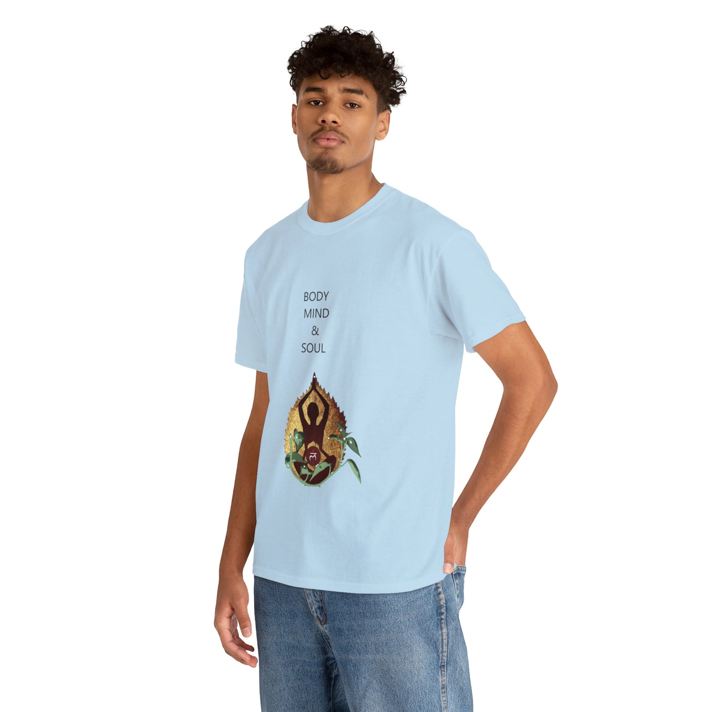 "Body Mind & Soul" Unisex Heavy Cotton Tee