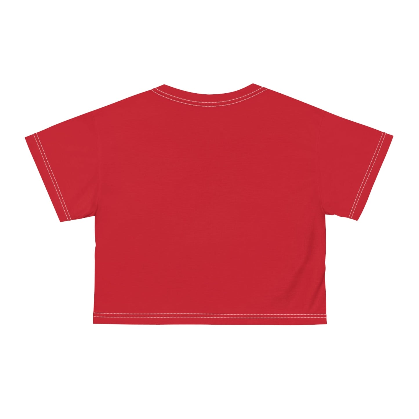 Mind Body Soul Red Crop Tee