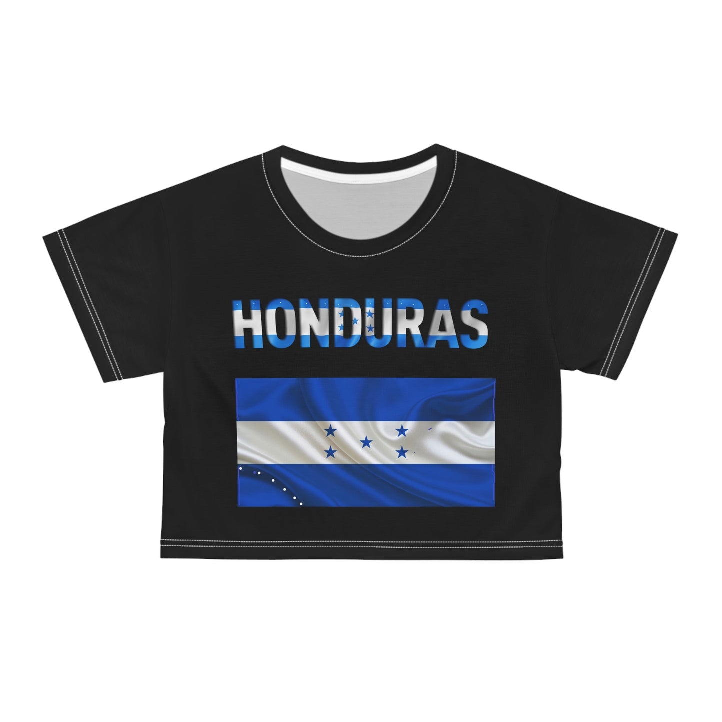 Black Honduras Crop Tee